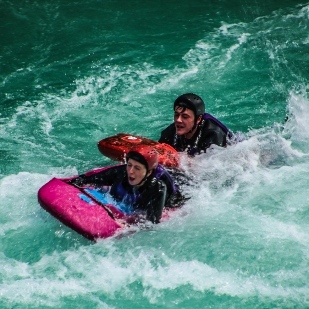 River Sledging Queenstown riding rapids