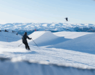 Cardrona Sightseeing gondola cabin ascending Mt. Cardrona